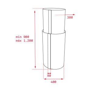 Kích thước máy hút mùi Teka CC 485