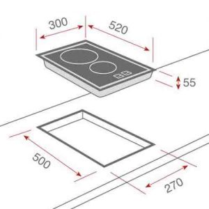 Kích thước bếp điện từ Teka SPACE IRF 3200