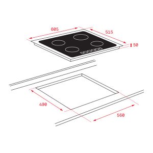 Kích thước bếp từ Teka ITF 6320