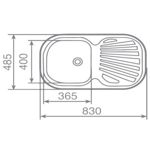 Kích thước chậu rửa bát Teka STYLO 1B 1D