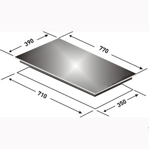 Kích thước bếp từ Dmestik ES-753 DKI
