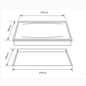 Kích thước bếp từ Rosieres RES 381