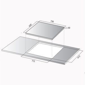 Kích thước bếp từ Kocher DI-330H