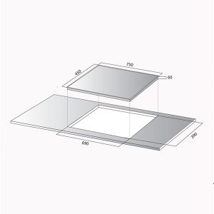 Kích thước bếp từ Kocher DI-735S