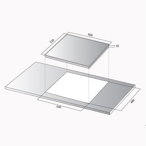 Kích thước bếp từ Kocher DI-753S