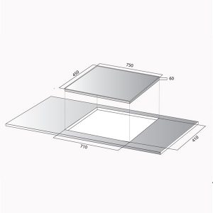 Kích thước bếp từ Kocher DI-855GE