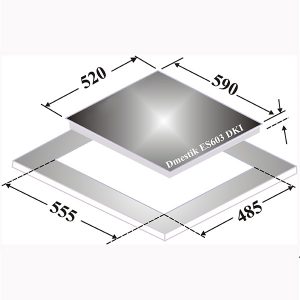 Kích thước bếp từ Dmestik ES-603 DKI