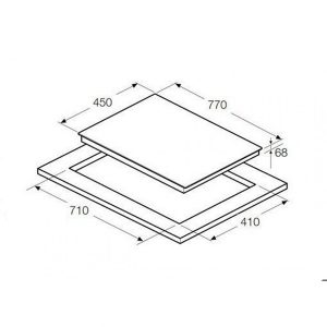 Kích thước bếp từ Hafele HC-I772A