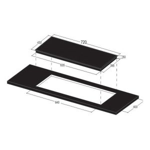 Kích thước bếp từ BAUER BE 32SS