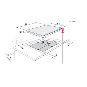 Kich thước bếp từ Brandt TI1015B