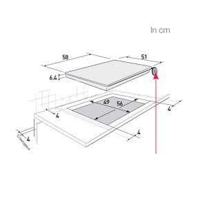 Kich thước bếp từ Brandt TI1033B