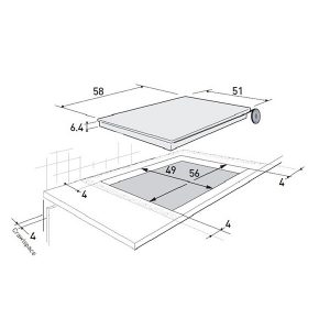 Kich thước bếp từ Brandt TI118B