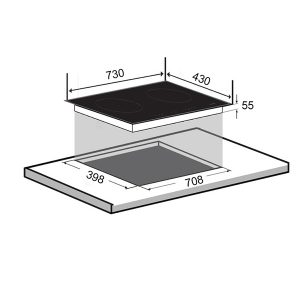 Kích thước bếp từ Feuer F2ID