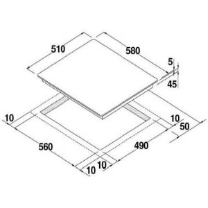 Kích thước bếp từ Hafele 537.09.502