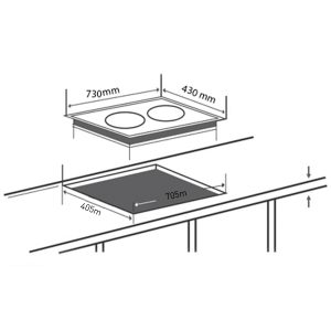 Kích thước bếp từ Spelier SPE-IC928