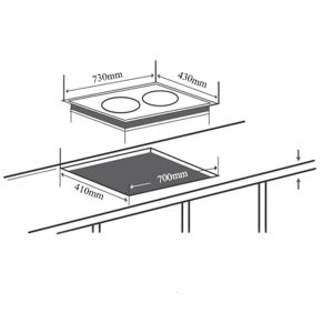 Kích thước bếp từ Spelier SPM-928I