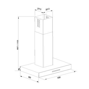 Kích thước máy hút mùi Brandt AD1118X