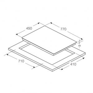 Kích thước bếp từ Hafele Benita HC-I773B