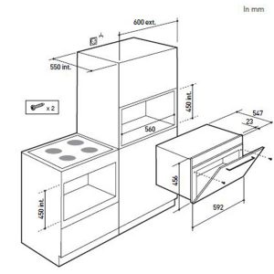 Kích thước lò vi sóng Brandt ME1255X