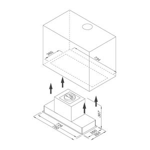 Kích thước máy hút mùi Malloca HJ-168