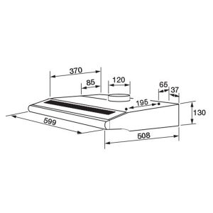 Kích thước máy hút mùi Rosieres RHC6261IN