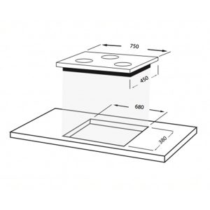 Kích thước bếp ga âm Faber FB-3SM