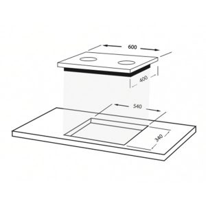 Kích thước bếp ga âm Faber FB-A05G6