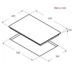 Kích thước bếp từ Arber AB-EI600