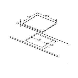 Kích thước bếp từ đơn âm Arber AB-265