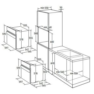 Kích thước lò nướng Dmestik ES615 DMK