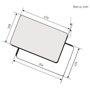 Kich thước bếp từ Elmich ICE-7164