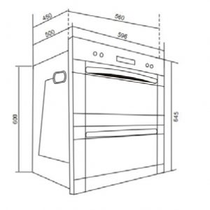 Kích thước lò nướng Canzy CZ-606