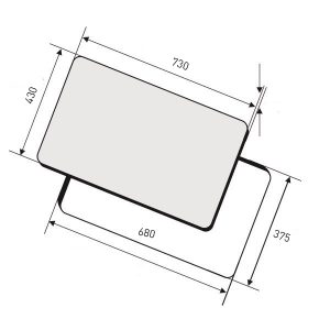 Kích thước bếp điện từ Dandy DA-721TS