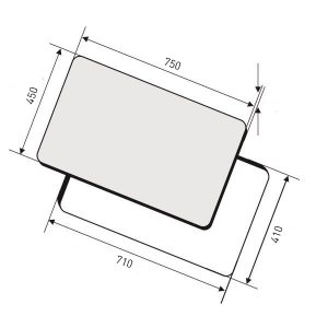 Kích thước lắp đặt bếp từ Dandy DA-730T
