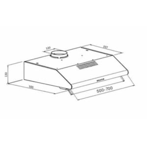 Kích thước máy hút mùi Arber AB-600C