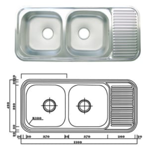 Chậu rửa bát handmade Hanjin HJ 452