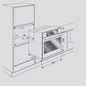 Kích thước lò nướng Fagor SO-461X