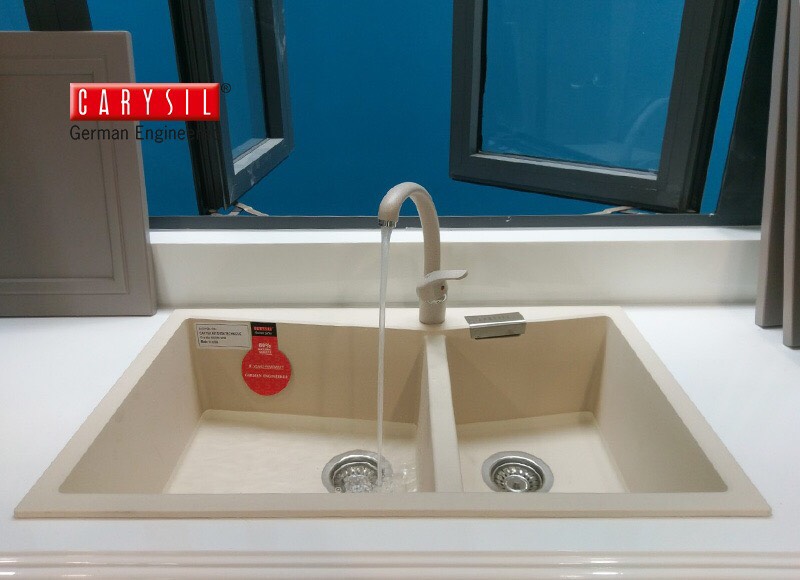 Chậu rửa bát đá nhân tạo Carysil LMC5 Champagne