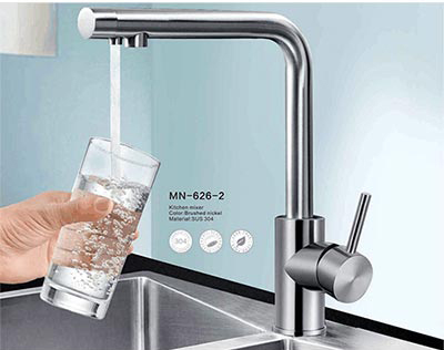 Vòi rửa bát kết hợp RO inox SUS 304 MN-RO-626-2