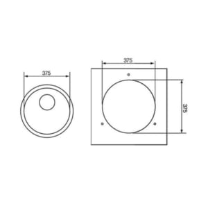 Kích thước chậu rửa bát CM Cinzia Undertop-011951