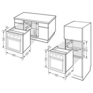 Kích thước lò nướng Fagor 6H-185AX