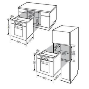 Kích thước lò nướng Fagor 6h-175BX