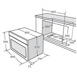 Kích thước lò nướng Nardi FEA297