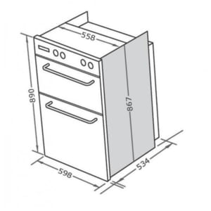 Kích thước lò nướng Nardi FEAD0784