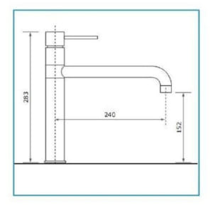 Kích thước vòi rửa bát Nardi GMCKSL