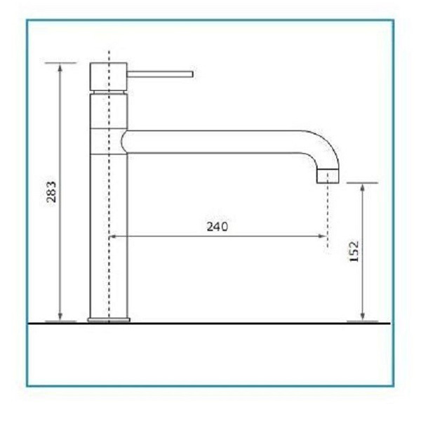 Kích thước vòi rửa bát Nardi GMCKSL Kích thước vòi rửa bát Nardi GMCKSL