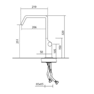 Kích thước vòi rửa bát CM Acquamix-9237