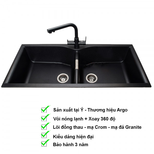 Vòi rửa bát Argo G-2466 Nera