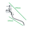 Vòi rửa bát nước lạnh gắn tường inax LF-12-13