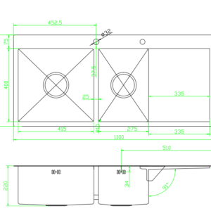 Bản vẽ kỹ thuật EU-1150HM